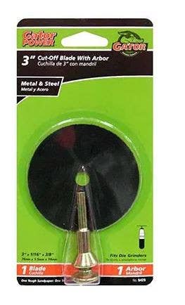 Gator Finishing products 9429 Metal Cut Off Blade B Series Adaptor With 3-In. X 1/16-In. X 3/8-In.