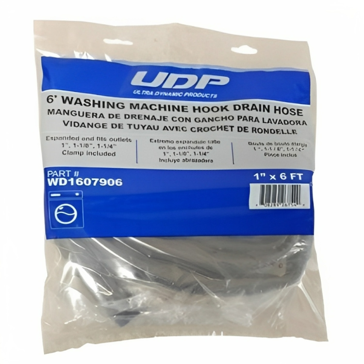 Abbott Rubber WD1607906 Washing Machine Drain Hose Hook, 1-In. x 6-Ft.