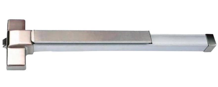 Gaab Locks T341H06S Rim Panic Exit Device, 1 Pt Latching, Stainless Steel, Reversible, UL 10C