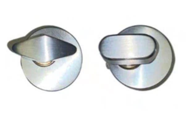 Gaab Locks R503-04 Brass Single Thumb Turn + 1 Trim Ring, 1-1/8" Length