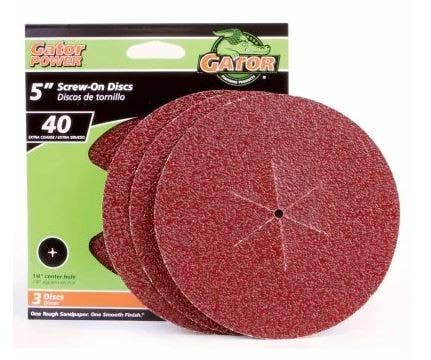 Gator Finishing products 3032 5-Pk., 5-In. Sanding Disc