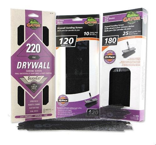 Gator Finishing products 3323 Sanding Screen, Medium, 4.25 X 11.25-In., 10-Pk.