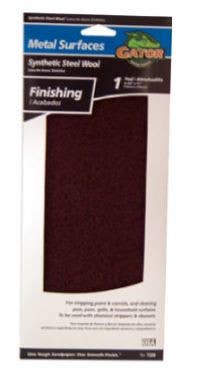 Gator Finishing products 7320 Metal Surfaces Finishing Pad, Maroon