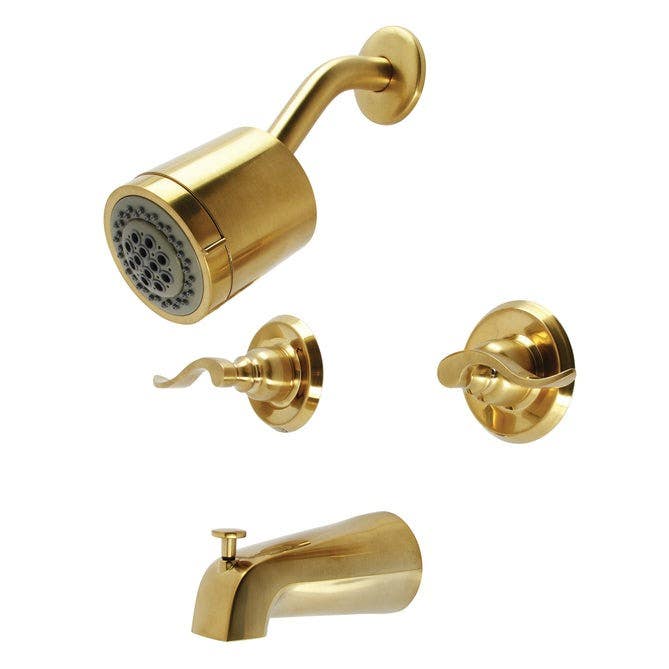 Kingston Brass KB8241NFL Nuwave French Two Handle Tub & Shower Faucet