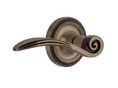 Nostalgic Warehouse ROPSWN Rope Rose w/ Swan Lever