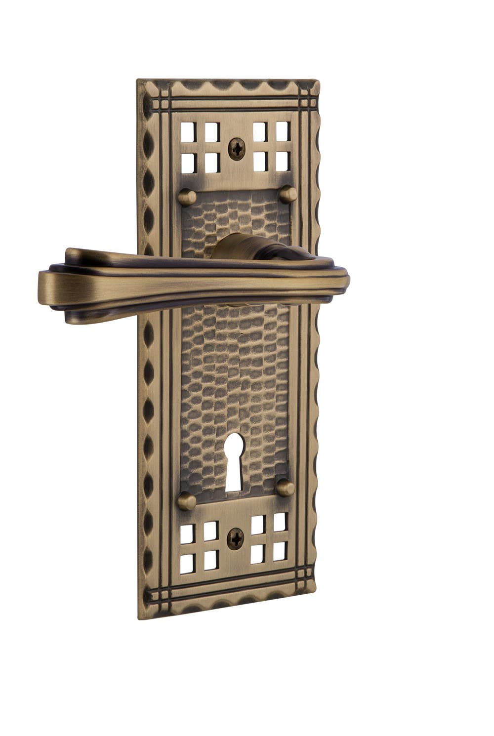 Nostalgic Warehouse CRAFLR Craftsman Plate w/ Fleur Lever