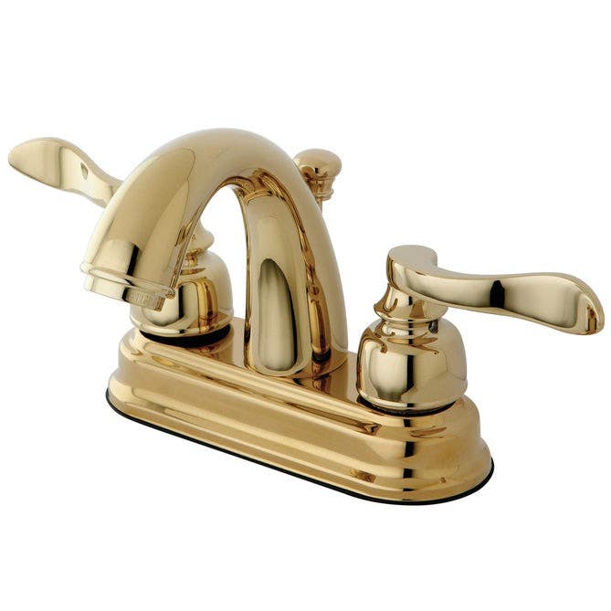 Kingston Brass KB861 NuWave French 4" Centerset Lavatory Faucet w/ ABS / BRASS POP-UP