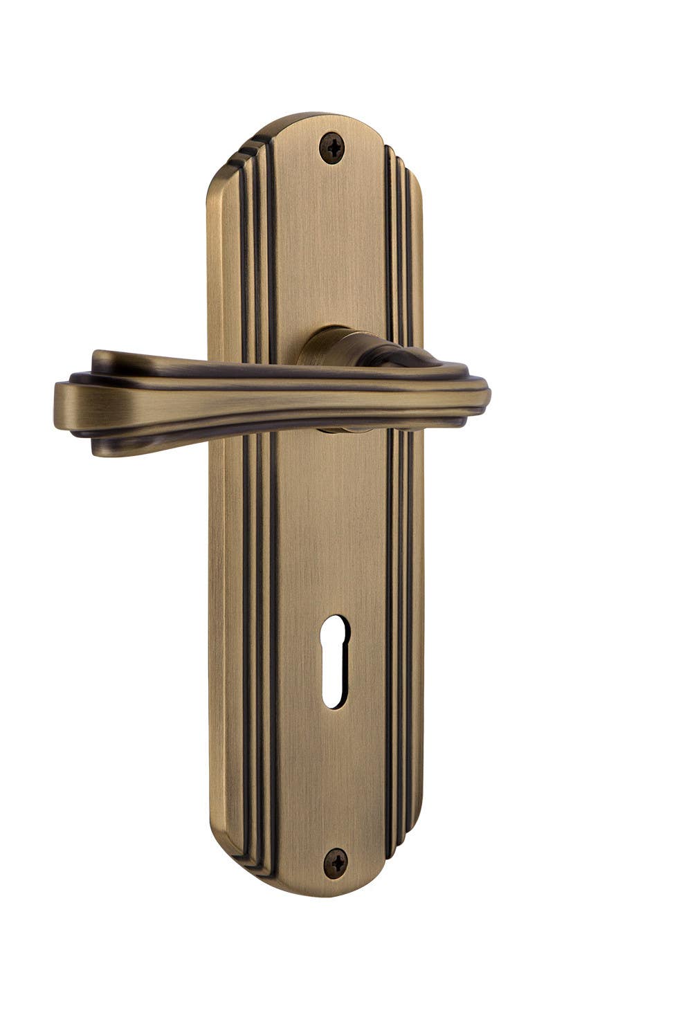 Nostalgic Warehouse DECFLR Deco Plate w/ Fleur Lever