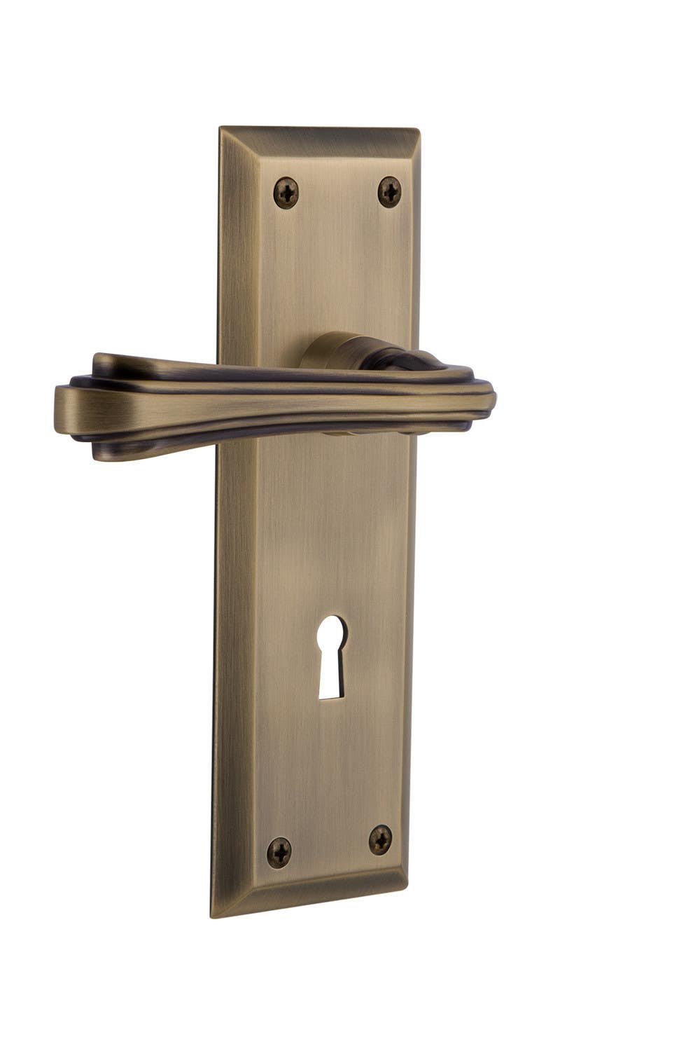 Nostalgic Warehouse NYKFLR New York Plate w/ Fleur Lever