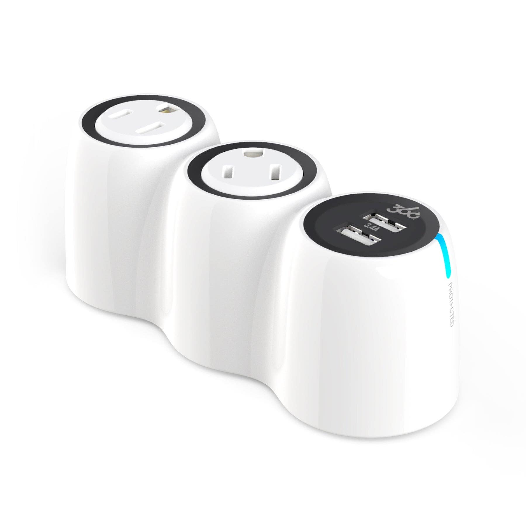 360 Electrical 360530-2CA8ES-C1 Power Curve Mini Surge Protector