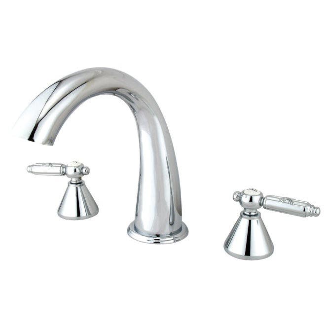 Kingston Brass KS236 Royale Two Handle Roman Tub Filler w/ GL lever handles