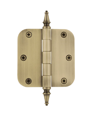 Nostalgic Warehouse STEHNG 3.5" Steeple Tip Residential Hinge