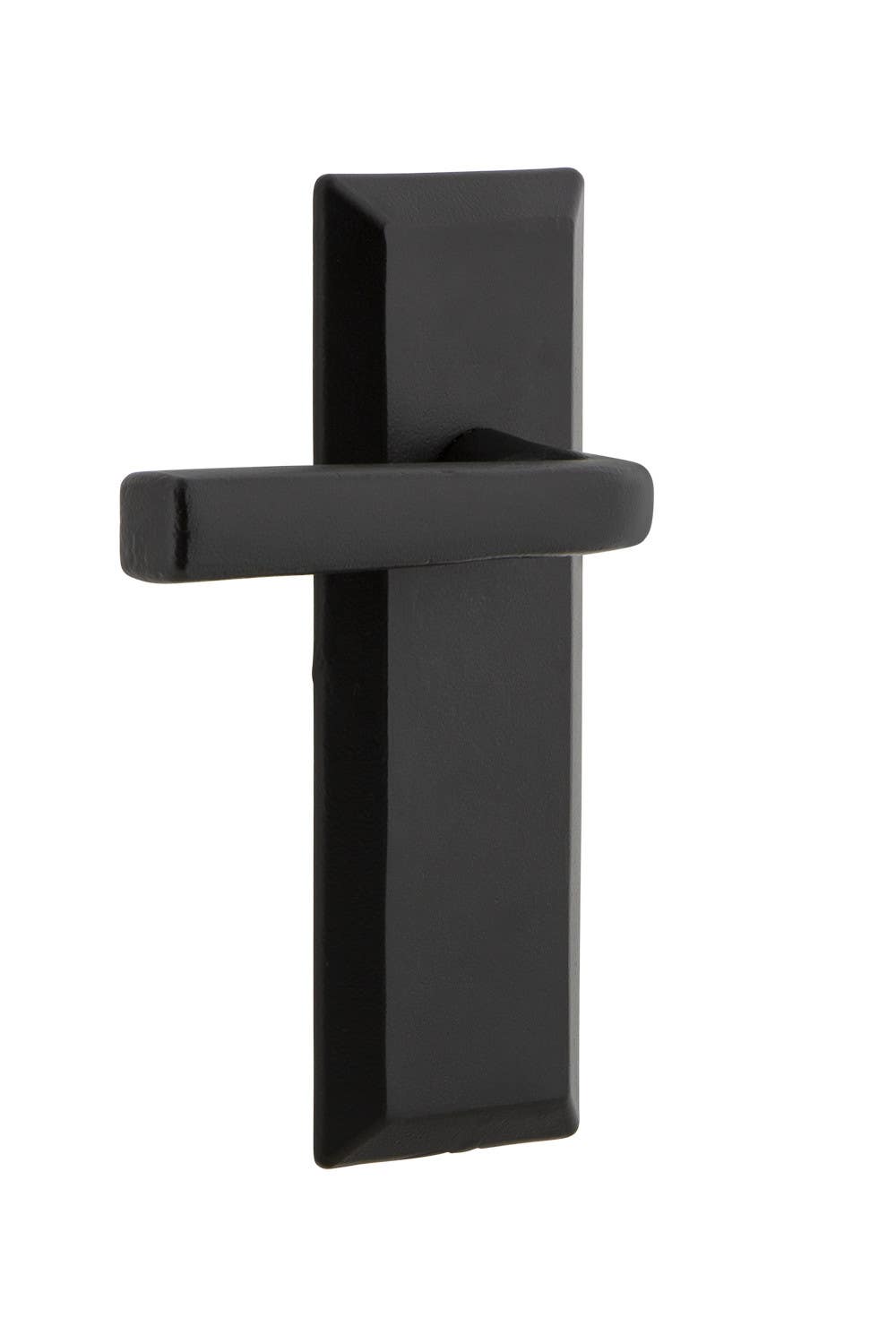 Ageless Iron KEPLAN Keep Long Plate w/ Lance Lever, Black Iron Finish