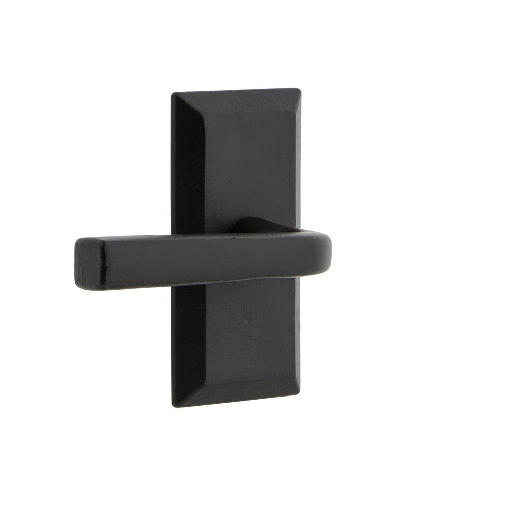 Ageless Iron VALLAN Vale Short Plate w/ Lance Lever, Black Iron Finish