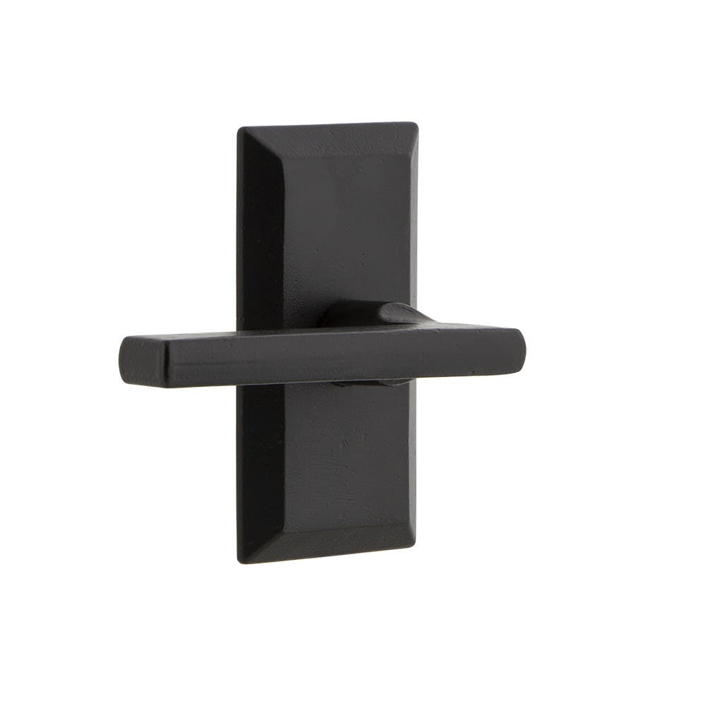 Ageless Iron VALDRK Vale Short Plate w/ Dirk Lever, Black Iron Finish