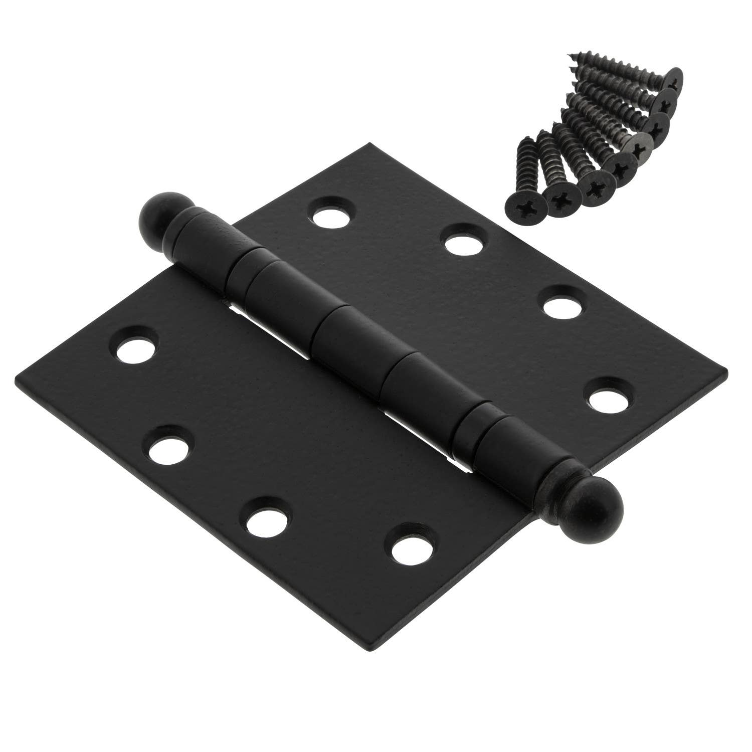 Ageless Iron 600017 4.5" Heavy Duty Ball Tip Hinge w/ Square Corners