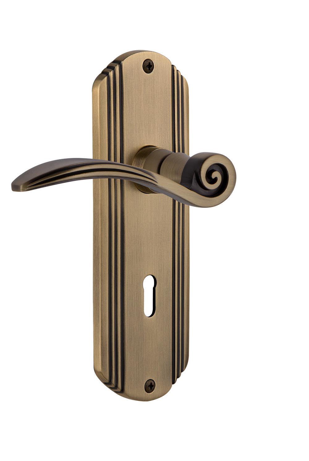 Nostalgic Warehouse DECSWN Deco Plate w/ Swan Lever