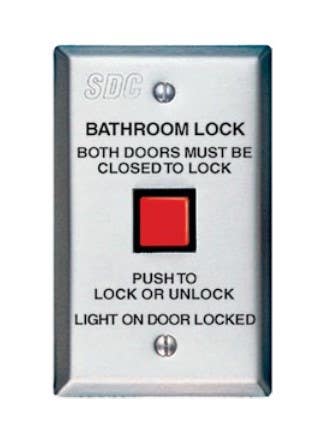 SDC CB40 System Activation Communicating Bathroom Control, Finish - Dull Stainless
