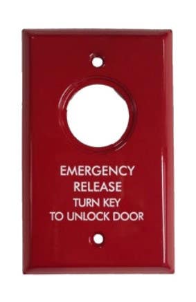SDC CB70 Emergency Access Communicating Bathroom Control, Finish - Red