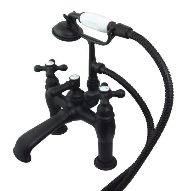 Kingston Brass CC61 Vintage Deck Mount Clawfoot Tub Filler w/ Hand & Shower