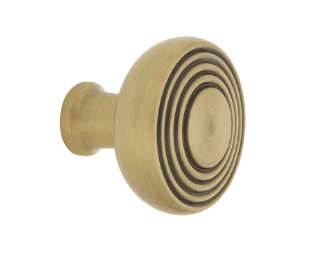 Nostalgic Warehouse CKB_DEC Deco Brass 1 3/8" Cabinet Knob