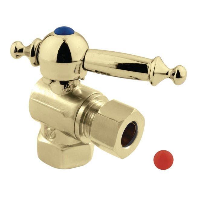 Kingston Brass CC3310 Vintage Angle Stop Valve w/ 3/8" IPS x 3/8" turn valve