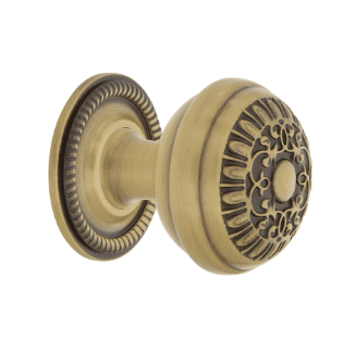 Nostalgic Warehouse CKB_EAD Egg And Dart Brass 1 3/8" Cabinet Knob w/ Rose