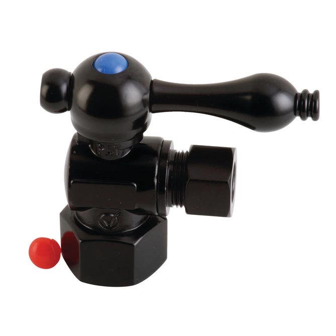 Kingston Brass CC4310 Vintage Angle Stop Valve w/ 1/2" IPS x 3/8" OD Compression w/ lever handles
