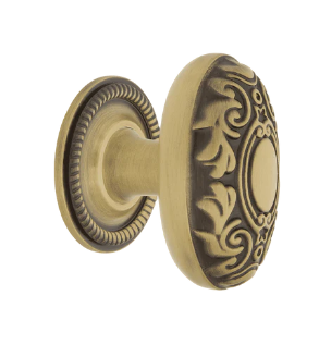 Nostalgic Warehouse CKB_VIC Victorian Brass 1 3/4" Cabinet Knob w/ Rose
