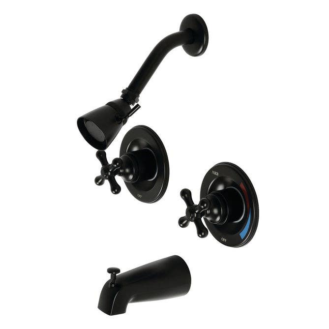 Kingston Brass KB66 Vintage Two Handle Tub & Shower Faucet w/ cross handles