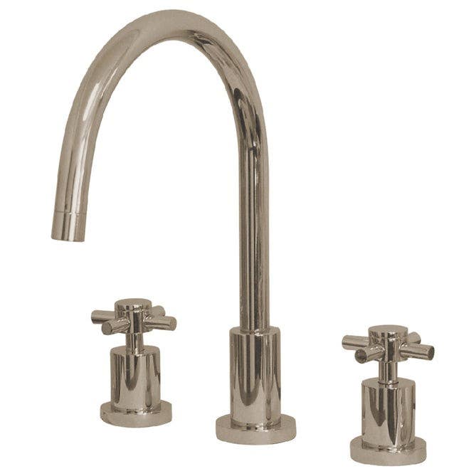 Kingston Brass KS8721DXLS Concord Double Handle Widespread Kitchen Faucet