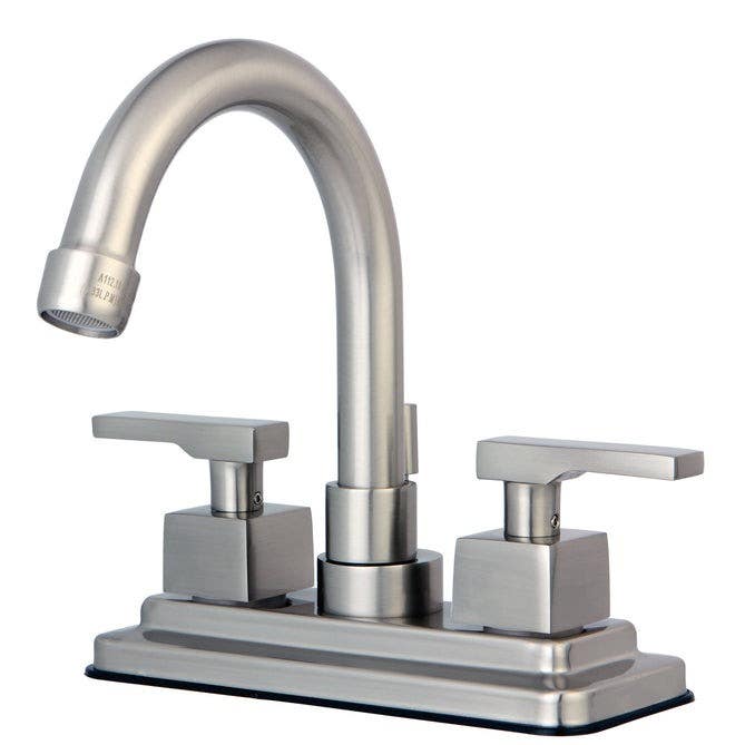 Kingston Brass KS866 Executive Two Handle 4" Centerset Lavatory Faucet w/ Brass Pop-up