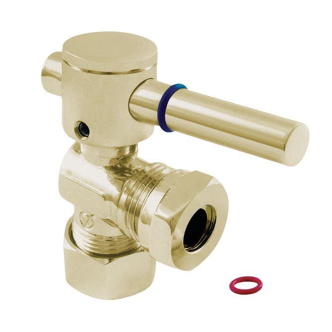 Kingston Brass CC5430 Fauceture 5/8" O.D. Compression, 1/2" or 7/16"" Slip Joint Angle Valve