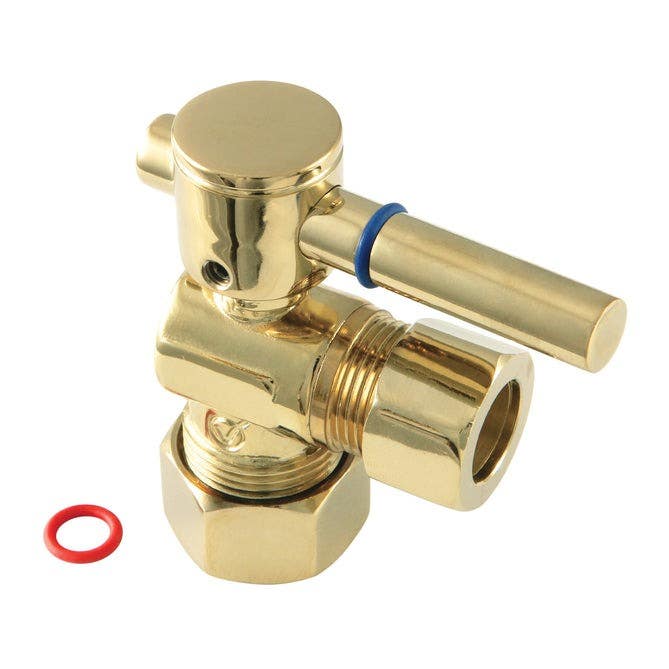 Kingston Brass CC5440 Fauceture 5/8" O.D. Compression, 1/2" O.D. Compression Angle Valve