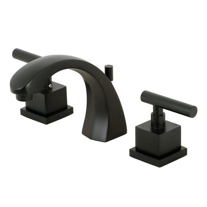 Kingston Brass KS498 Claremont Two Handle 8" to 16" Widespread Lavatory Faucet w/ Brass Pop-up