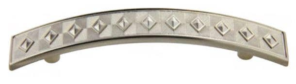 Pride Decor P-81393.SN Diamond Pull, 96mm CTC, Satin Nickel