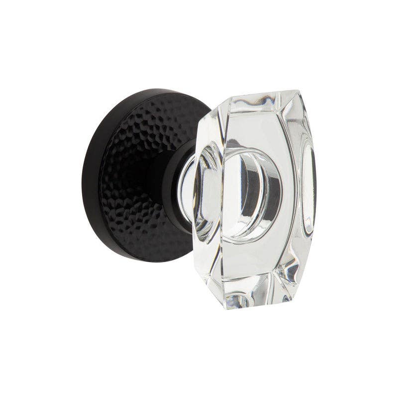 Viaggio CLOMHMSTA Circolo Hammered Rosette with Stella Crystal Knob