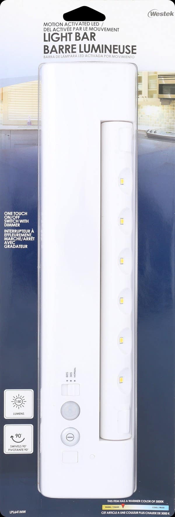 Amertac-Westek LPL641MW LED Motion Activated Rotating Light