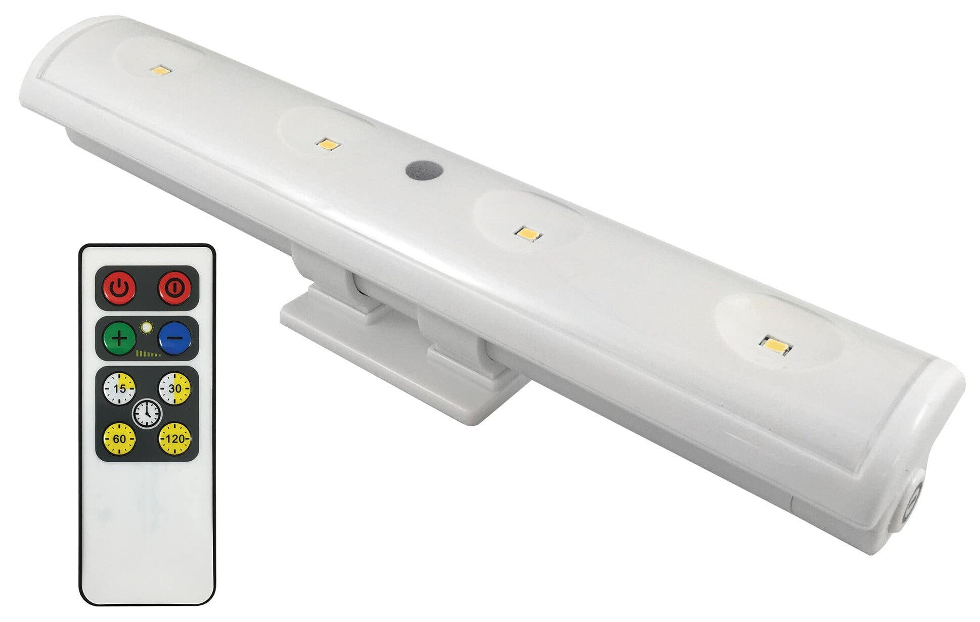 Amertac-Westek LW1205W-N1 Clamp Bar Light With Remote, White