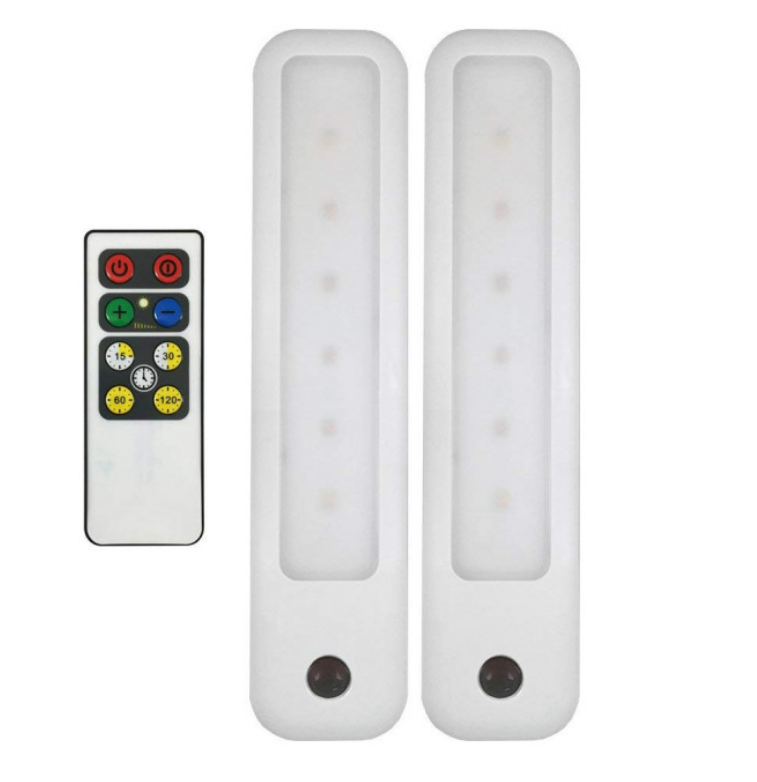 Amertac-Westek LW1206W-N2 Low-Profile Bar Light With Remote, White, 2-Pk.