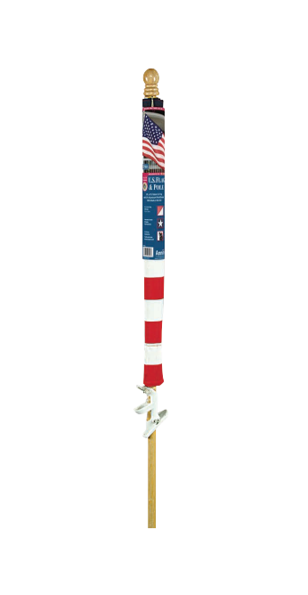 Annin Flagmakers 31813/031800R U.S. Flag Set, 2.5 x 4 Ft, 5' Pole
