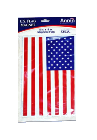 Annin Flagmakers 177624 U.S. Flag Magnet, 5 x 8-in.