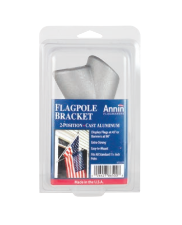 Annin Flagmakers 286500 2-Position Aluminum Flagpole Bracket, 1.25-in.