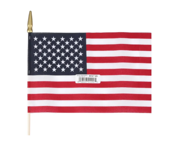 Annin Flagmakers 41294 U.S. Handheld Flag, 8 x 12-in.
