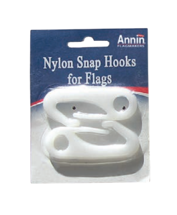 Annin Flagmakers 802721 Flag Nylon Snap Hook, 2-Pack