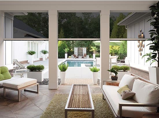 Genius 7+ Retractable Motorized Insect Screen, Black, 5.5" Cassette