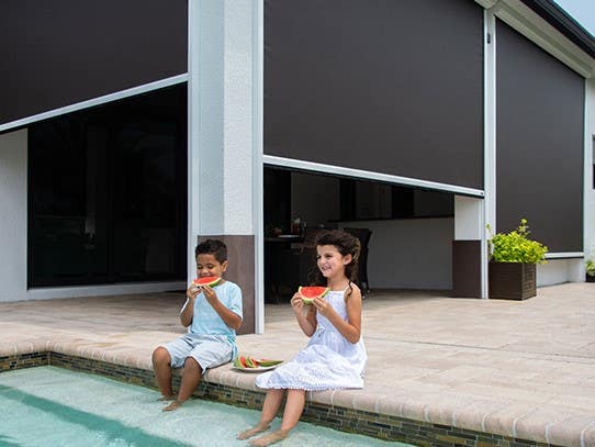 Genius 8+ Retractable Motorized Solar & Privacy Screen, 4.5" Cassette