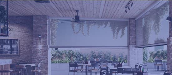 Genius 10+ Retractable Motorized Vinly Screen w/ Weblon Surround Colors, 5.5" Cassette