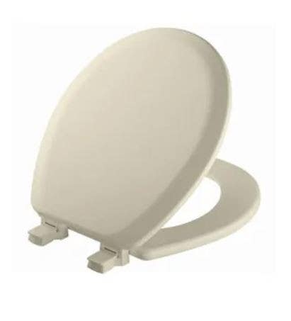 BEMIS 41EC Round Molded Wood Toilet Seat, Easy-Clean & Change  Hinge, STA-TITE