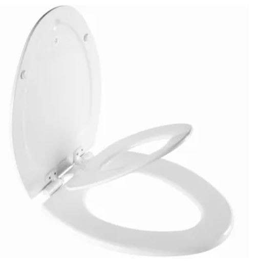 BEMIS 188SLOW 000 Next Step Child/Adult Toilet Seat, Elongated, Wbite